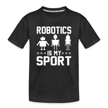 Robot Programmer Automation Technician - Kids' Premium Organic T-Shirt - black - Front