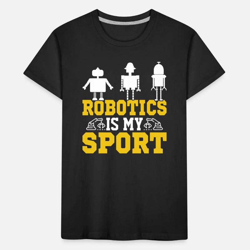 Roboter Programmierer Automatisierungstechniker Kinder Premium Bio T-Shirt