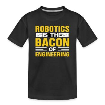 Roboter Programmierer Automatisierungstechniker - Kinder Premium Bio T-Shirt - Schwarz - Vorne