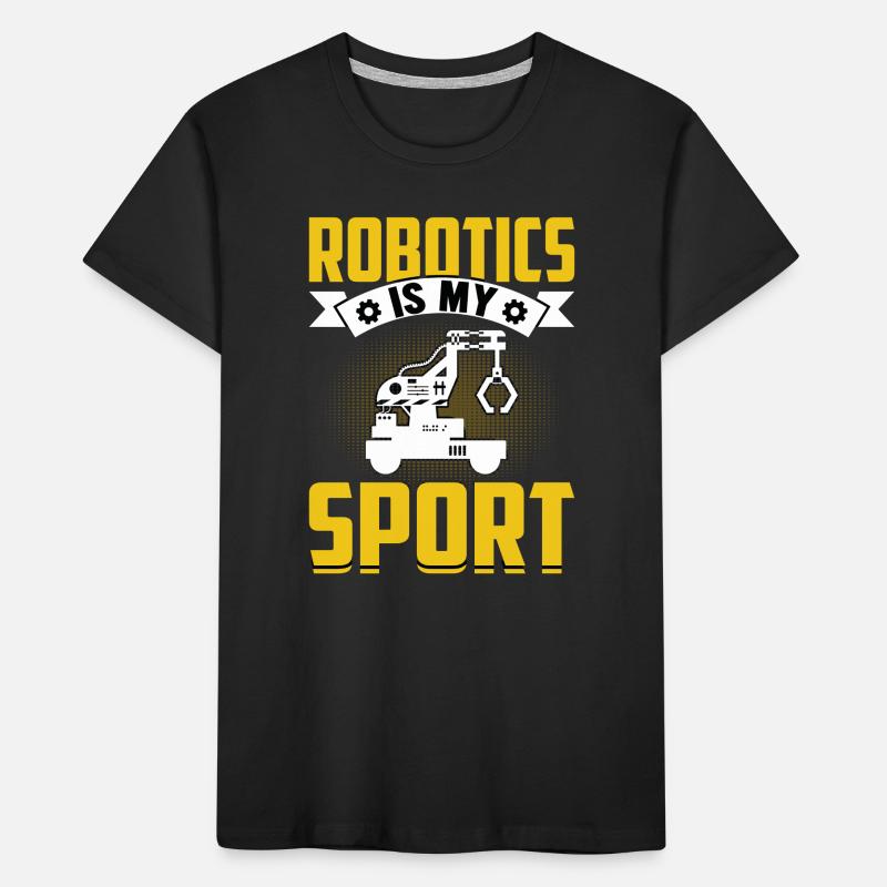 Roboter Programmierer Automatisierungstechniker Kinder Premium Bio T-Shirt