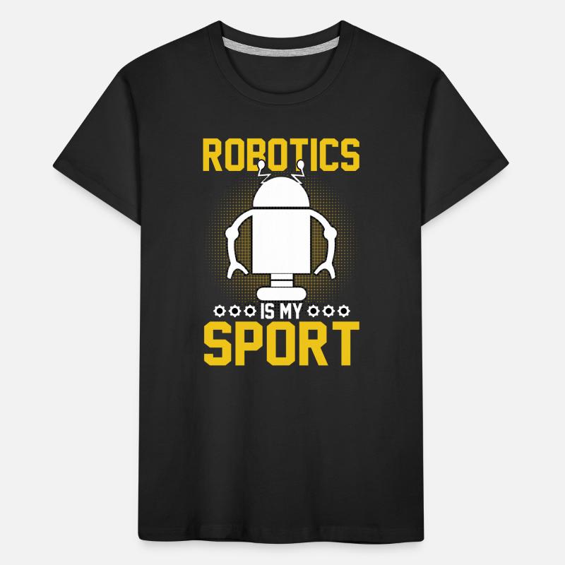 Roboter Programmierer Automatisierungstechniker Kinder Premium Bio T-Shirt