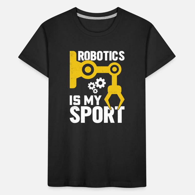 Roboter Programmierer Automatisierungstechniker Kinder Premium Bio T-Shirt