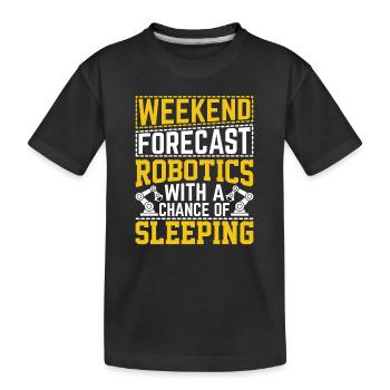 Robot Programmer Automation Technician - Kids' Premium Organic T-Shirt - black - Front