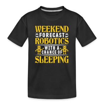 Robot Programmer Automation Technician - Kids' Premium Organic T-Shirt - black - Front