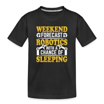 Robot Programmer Automation Technician - Kids' Premium Organic T-Shirt - black - Front
