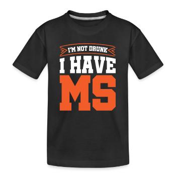 Multiple Sclerosis Awareness - Kids' Premium Organic T-Shirt - black - Front