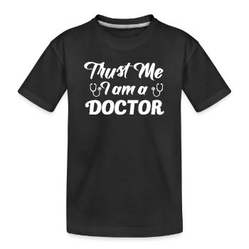 Medizinisch Internist Medizin Arzt Geschenk - Kinder Premium Bio T-Shirt - Schwarz - Vorne