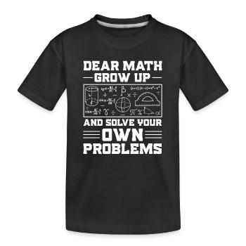 Mathelehrer Mathematische Formel Geometrie Lehrer - Kinder Premium Bio T-Shirt - Schwarz - Vorne