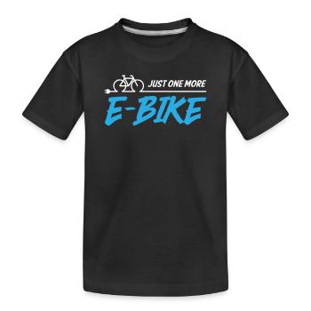 Encore un vélo électrique - T-shirt bio Premium Enfant - noir - Devant