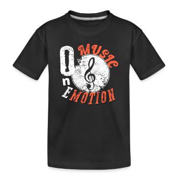 One music one emotion - T-shirt bio Premium Enfant - noir - Devant