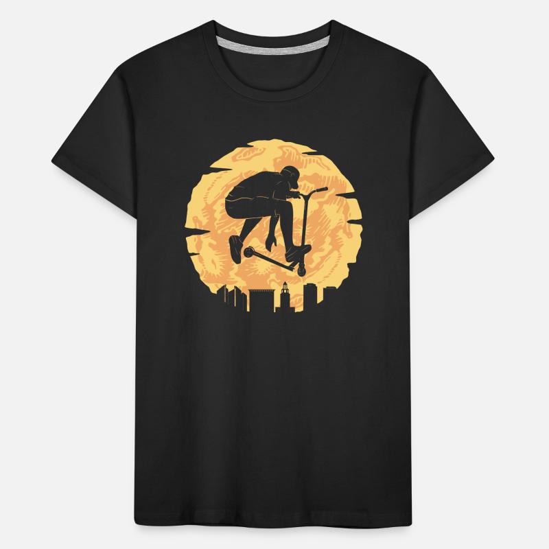 Stunt Scooter Grafik Roller Stuntroller Tretroller Kinder Premium Bio T-Shirt