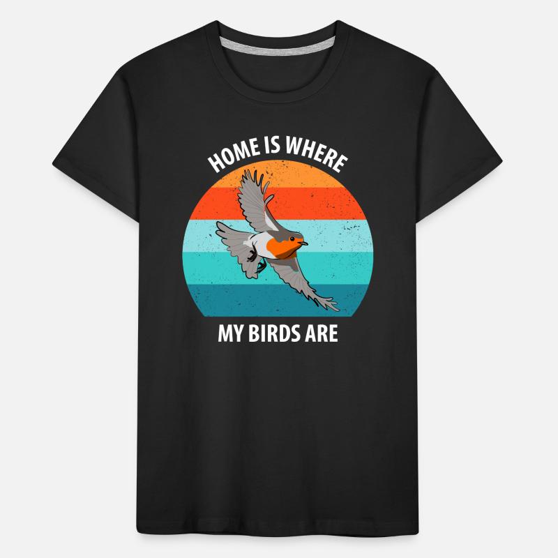 Observation des oiseaux Observation des oiseaux Observation des oiseaux T-shirt bio Premium Enfant
