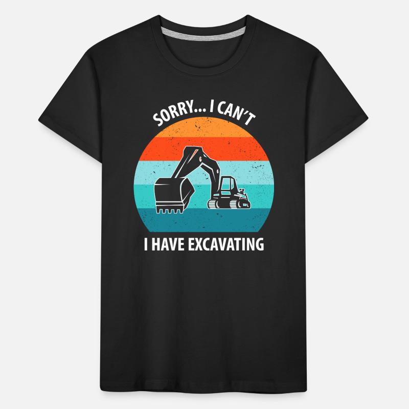 Bagger Baggerfahrer Baggerwagen Kinder Premium Bio T-Shirt