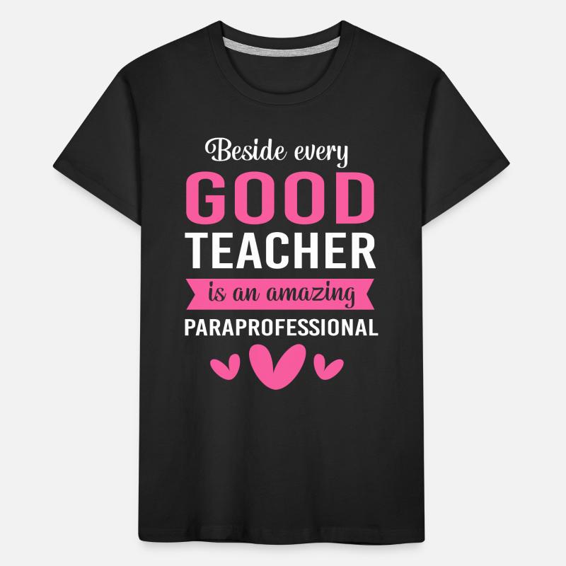 Lehrerassistent Paraprofessional Paraeducator Kinder Premium Bio T-Shirt