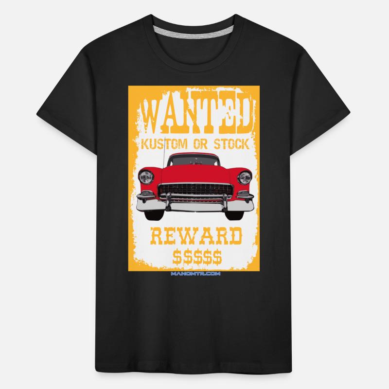 WANTED ODER STOCK KUSTOM - cod: 1955ChevyBelAir Kinder Premium Bio T-Shirt