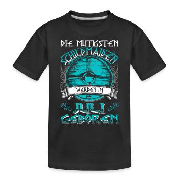 Anniversaire de juillet - Scifiandtvtalk - - DE - T-shirt bio Premium Enfant - noir - Devant