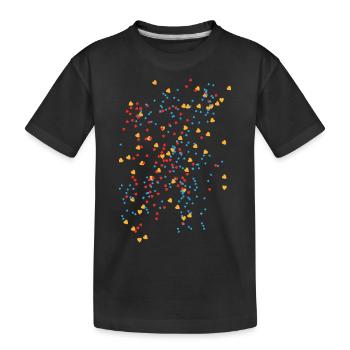 Konfetti - Kinder Premium Bio T-Shirt - Schwarz - Vorne