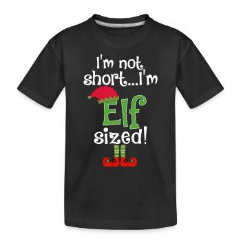 Je ne suis pas court Je suis onze Sized - T-shirt bio Premium Enfant - noir - Devant