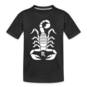 Skorpion Sternzeichen - Kinder Premium Bio T-Shirt - Schwarz - Vorne
