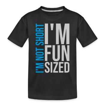 Pas court taille amusante - T-shirt bio Premium Enfant - noir - Devant