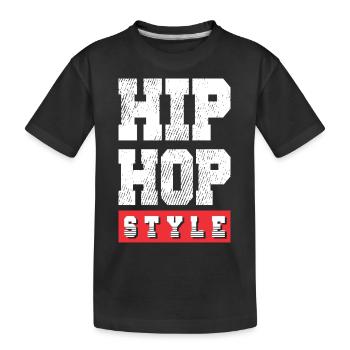 HIP HOP STYLE - T-shirt bio Premium Enfant - noir - Devant