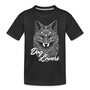 Hundeliebhaber. Hundeliebhaber .Zitat Hund. - Kinder Premium Bio T-Shirt - Schwarz - Vorne