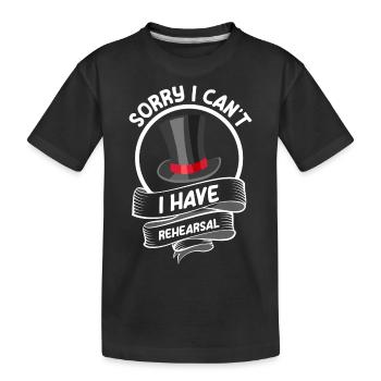 Schauspieler Schauspiel Sänger Drama Club - Kinder Premium Bio T-Shirt - Schwarz - Vorne