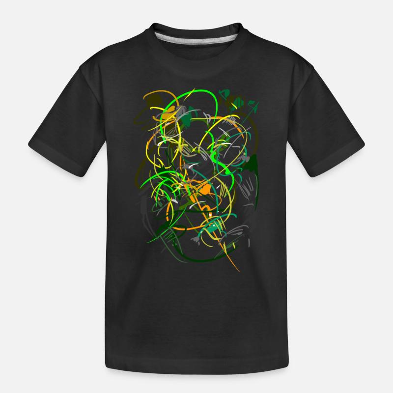 abstrait - T-shirt bio Premium Enfant - noir