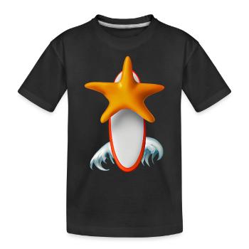 Planche de surf Starfish - T-shirt bio Premium Enfant - noir - Devant