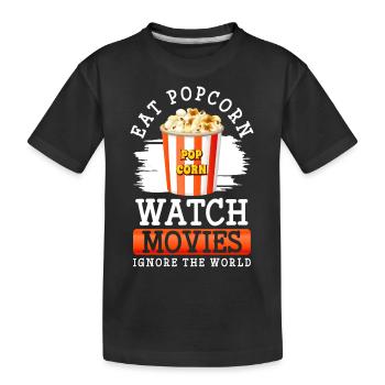 Festival des réalisateurs de films - T-shirt bio Premium Enfant - noir - Devant
