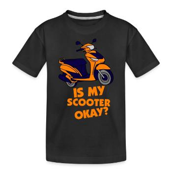 E-Scooter Roller Scooter - T-shirt bio Premium Enfant - noir - Devant