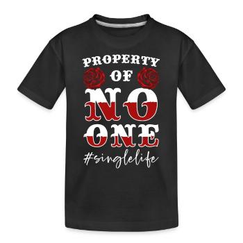 Allein Alleinstehend - Kinder Premium Bio T-Shirt - Schwarz - Vorne