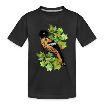 Nerd d’oiseaux - T-shirt bio Premium Enfant - noir - Devant