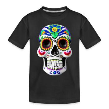 Dia de los Muertos - Kids' Premium Organic T-Shirt - black - Front