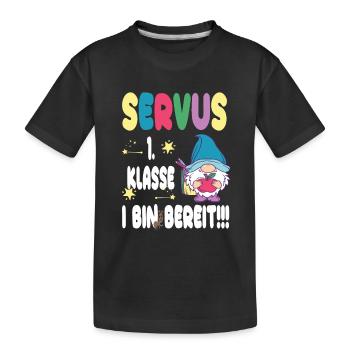 Design amusant pour la rentrée bavaroise - T-shirt bio Premium Enfant - noir - Devant