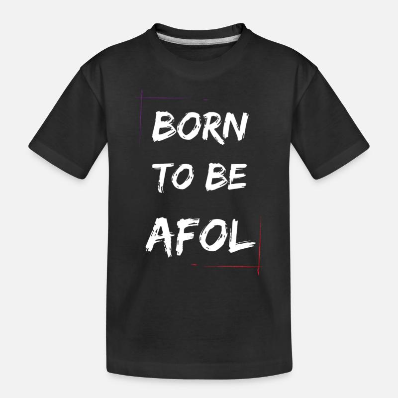 Born - Kinder Premium Bio T-Shirt - Schwarz