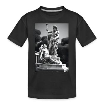 Zeus and Apollo - Kids' Premium Organic T-Shirt - black - Front