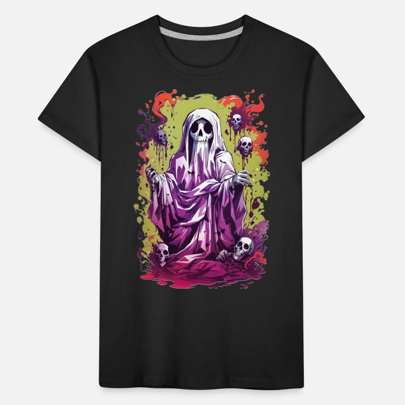 Halloween Geist Kinder Premium Bio T-Shirt