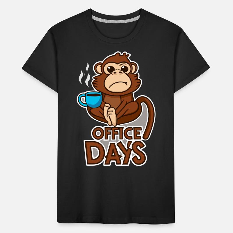 Grumpy Monkey Office-Days Geschenk Kinder Premium Bio T-Shirt