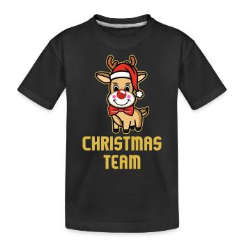 Christmas Crew - Kinder Premium Bio T-Shirt - Schwarz - Vorne