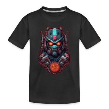 Samurai Warrior - Japan - Robot - Kids' Premium Organic T-Shirt - black - Front