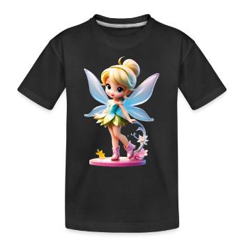 Petite Fée 4 - T-shirt bio Premium Enfant - noir - Devant