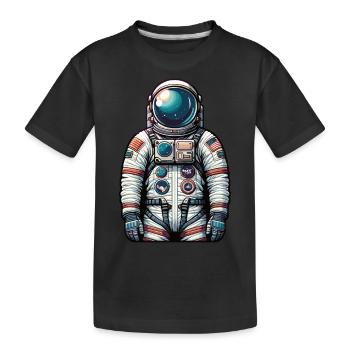 Astronaut - Kinder Premium Bio T-Shirt - Schwarz - Vorne