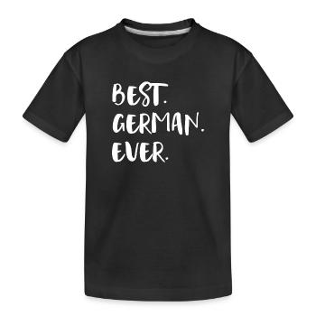 Le meilleur allemand de tous les temps Beste Deutsche Staatsbürgerin - T-shirt bio Premium Enfant - noir - Devant