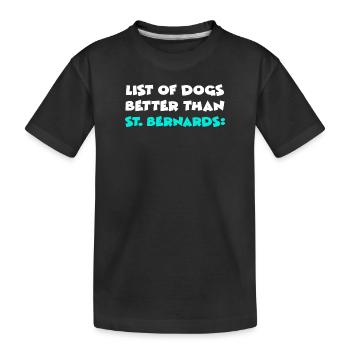 St. Bernard Bernhardiner - Kids' Premium Organic T-Shirt - black - Front