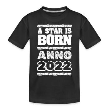 Year 2022 - Kids' Premium Organic T-Shirt - black - Front