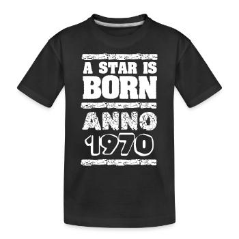 1970 - Kids' Premium Organic T-Shirt - black - Front