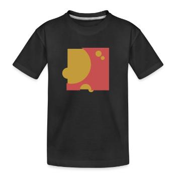 Fromage de feu moderne 01 - T-shirt bio Premium Enfant - noir - Devant