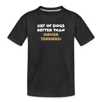 Biewer Terrier - T-shirt bio Premium Enfant - noir - Devant