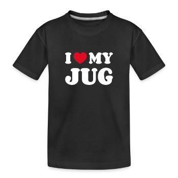 J'aime ma cruche - T-shirt bio Premium Enfant - noir - Devant
